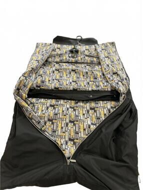 ZILLI Black Travel Garment Bag with Stylish Interior